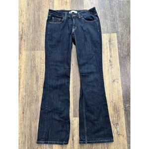 Levis 518 Superlow Bootcut Jeans Dark Wash Indigo Blue W29 L32 9M 11518-0072